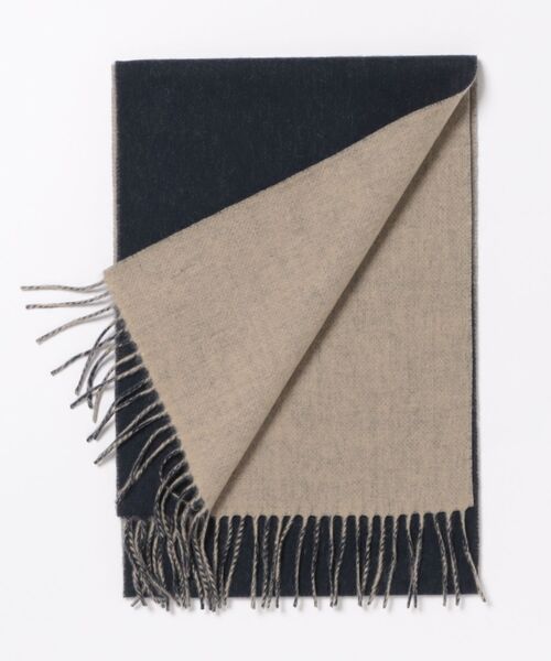 UNION STATION（ユニオンステーション）の「カシミア混リバーシブルマフラー（マフラー・メンズ・ネイビー/ブラック/ブラウン・7）」の5枚目の写真