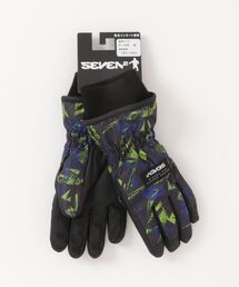 SEVEN2(セブンツー)のSEVEN2 セブンツー 耐水圧5000mm 総柄 ジョイントパーツ 滑り止め付き スノーグローブ 手袋(手袋)