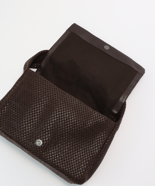 FRAMeWORK（フレームワーク）の「ST. AGNI/セントアグニ  フラップワンショルダーBAG（クラッチバッグ・レディース・ブラウン・FREE）」の6枚目の写真