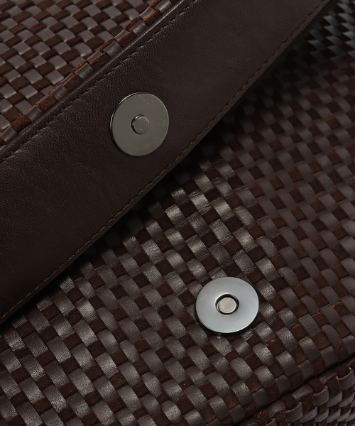 FRAMeWORK（フレームワーク）の「ST. AGNI/セントアグニ  フラップワンショルダーBAG（クラッチバッグ・レディース・ブラウン・FREE）」の11枚目の写真