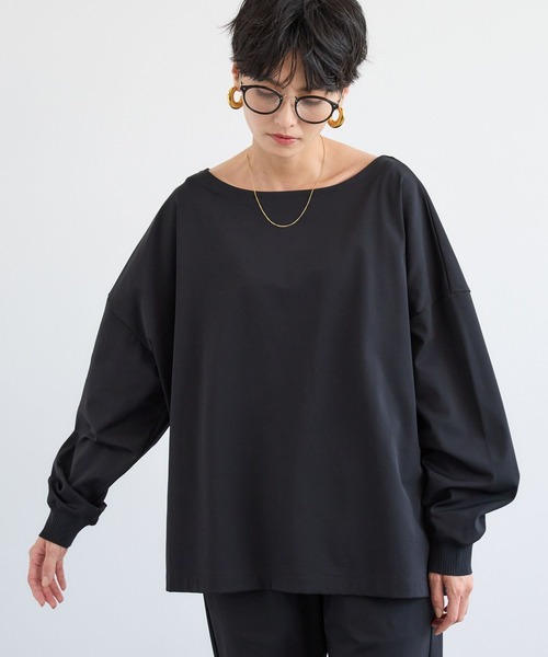 BARNYARDSTORM(バンヤードストーム)の「BARNYARDSTORM / ハイテンションワイドプルオーバー マシンウォッシャブル 【YouTube「i.style closet」紹介アイテム】(シャツ/ブラウス・レディース・ブラック/オフホワイト/ネイビー・S/M)」の1枚目の写真