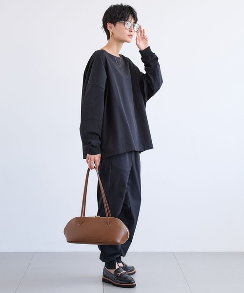 BARNYARDSTORM(バンヤードストーム)の「BARNYARDSTORM / ハイテンションワイドプルオーバー マシンウォッシャブル 【YouTube「i.style closet」紹介アイテム】(シャツ/ブラウス・レディース・ブラック/オフホワイト/ネイビー・S/M)」の5枚目の写真