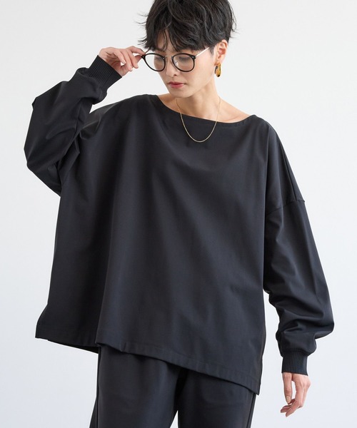 BARNYARDSTORM(バンヤードストーム)の「BARNYARDSTORM / ハイテンションワイドプルオーバー マシンウォッシャブル 【YouTube「i.style closet」紹介アイテム】(シャツ/ブラウス・レディース・ブラック/オフホワイト/ネイビー・S/M)」の7枚目の写真