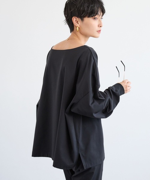 BARNYARDSTORM(バンヤードストーム)の「BARNYARDSTORM / ハイテンションワイドプルオーバー マシンウォッシャブル 【YouTube「i.style closet」紹介アイテム】(シャツ/ブラウス・レディース・ブラック/オフホワイト/ネイビー・S/M)」の8枚目の写真