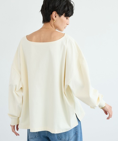 BARNYARDSTORM(バンヤードストーム)の「BARNYARDSTORM / ハイテンションワイドプルオーバー マシンウォッシャブル 【YouTube「i.style closet」紹介アイテム】(シャツ/ブラウス・レディース・ブラック/オフホワイト/ネイビー・S/M)」の12枚目の写真
