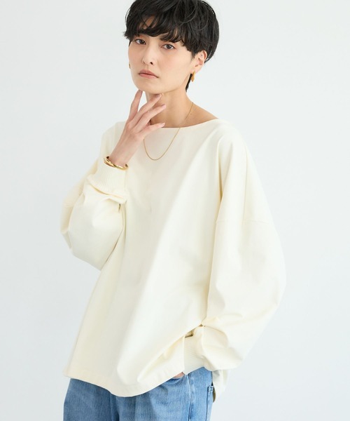 BARNYARDSTORM(バンヤードストーム)の「BARNYARDSTORM / ハイテンションワイドプルオーバー マシンウォッシャブル 【YouTube「i.style closet」紹介アイテム】(シャツ/ブラウス・レディース・ブラック/オフホワイト/ネイビー・S/M)」の13枚目の写真