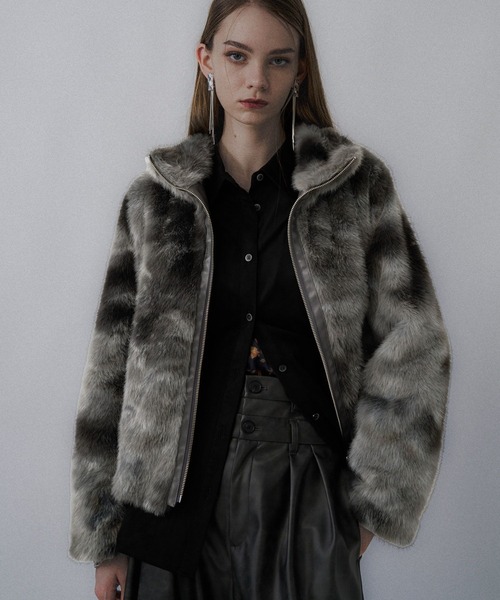 HARE フェイクファーブルゾン あい 不破 湊×HARE グラデーション