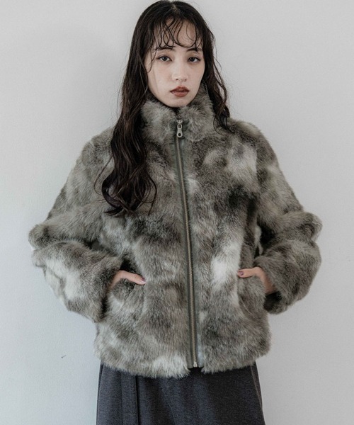 フェイクファーニュアンスブルゾン(HARE)（ブルゾン）｜HARE（ハレ）の