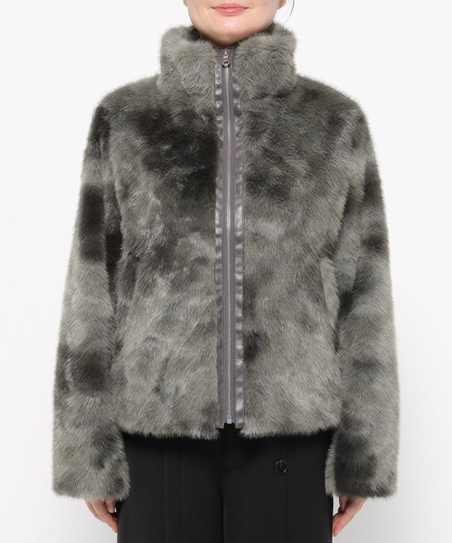 HARE（ハレ）の「フェイクファーニュアンスブルゾン(HARE)（ブルゾン・レディース・グレー/グレー系その他・FREE）」の8枚目の写真