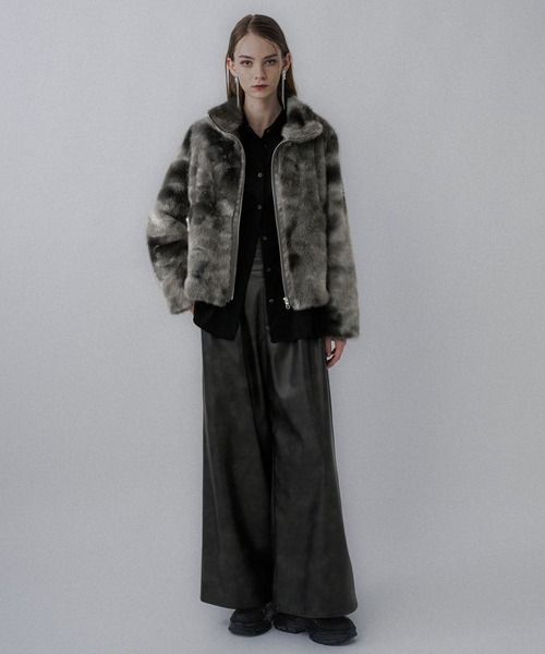 セール】フェイクファーニュアンスブルゾン(HARE)（ブルゾン）｜HARE