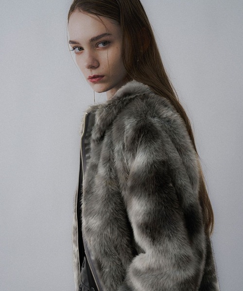 セール】フェイクファーニュアンスブルゾン(HARE)（ブルゾン）｜HARE