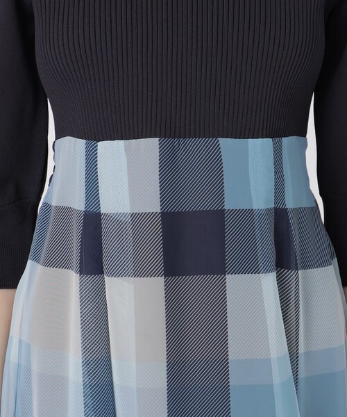 シフォンコンビドレス（ワンピース）｜BLUE LABEL CRESTBRIDGE（ブルー