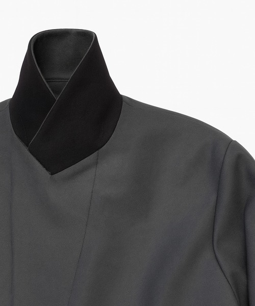 FACTOTUM（ファクトタム）の「【FACTOTUM】 SUPER110`s Melton W Coat（ピーコート・メンズ・ブラック/グレー・46/48）」の9枚目の写真