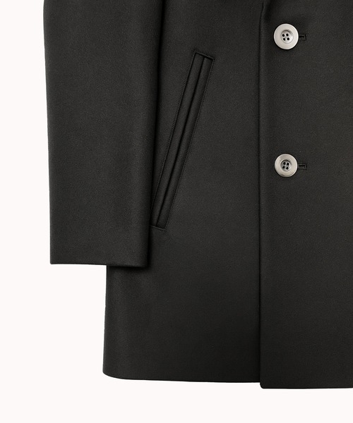 FACTOTUM（ファクトタム）の「【FACTOTUM】 SUPER110`s Melton W Coat（ピーコート・メンズ・ブラック/グレー・46/48）」の8枚目の写真