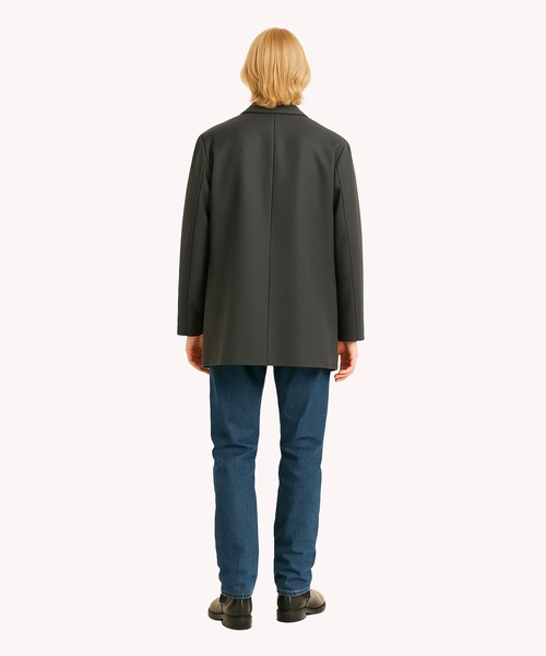 FACTOTUM（ファクトタム）の「【FACTOTUM】 SUPER110`s Melton W Coat（ピーコート・メンズ・ブラック/グレー・46/48）」の3枚目の写真