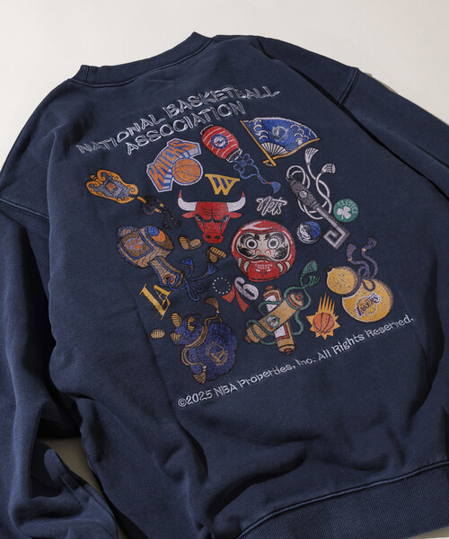 NBA 別注 和柄ランダムロゴ クルーネックスウェット（スウェット