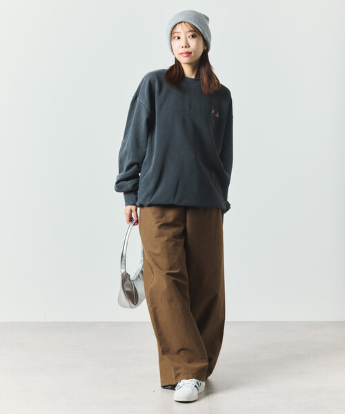 NBA（エヌビーエー）の「NBA 別注 和柄ランダムロゴ クルーネックスウェット（スウェット・メンズ・ネイビー/ライトグレー/チャコールグレー・LARGE/MEDIUM）」の6枚目の写真