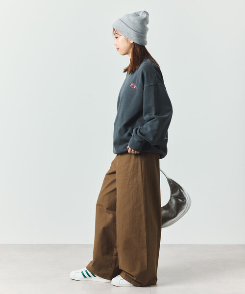 NBA（エヌビーエー）の「NBA 別注 和柄ランダムロゴ クルーネックスウェット（スウェット・メンズ・ネイビー/ライトグレー/チャコールグレー・LARGE/MEDIUM）」の7枚目の写真