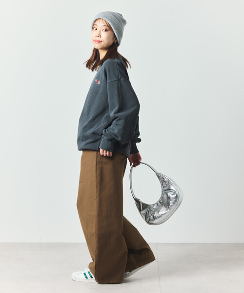 NBA（エヌビーエー）の「NBA 別注 和柄ランダムロゴ クルーネックスウェット（スウェット・メンズ・ネイビー/ライトグレー/チャコールグレー・LARGE/MEDIUM）」の8枚目の写真