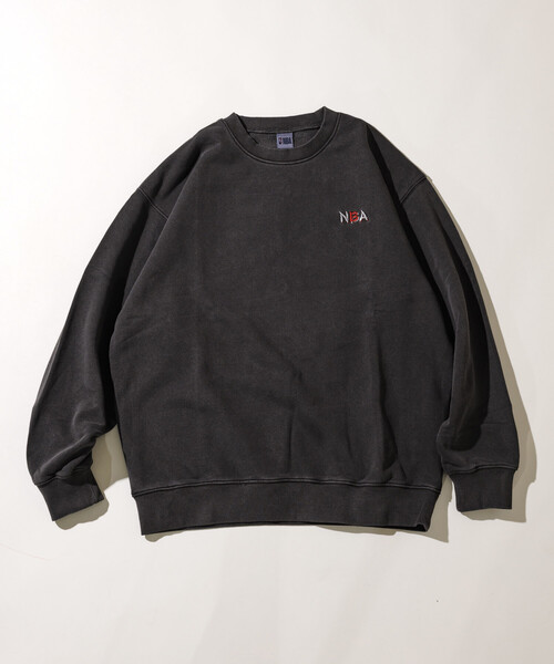 NBA（エヌビーエー）の「NBA 別注 和柄ランダムロゴ クルーネックスウェット（スウェット・メンズ・ネイビー/ライトグレー/チャコールグレー・LARGE/MEDIUM）」の14枚目の写真