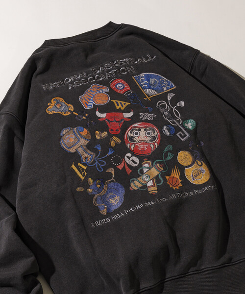 NBA 別注 和柄ランダムロゴ クルーネックスウェット（スウェット