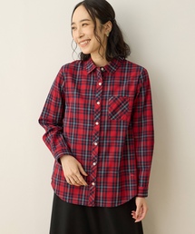 起毛チェックシャツ【綿100%・大きいサイズあり】