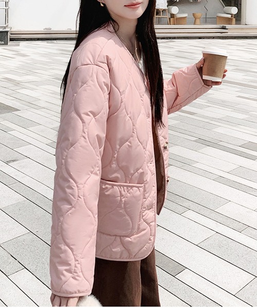 ドルチェアンドガッバーナ ノーカラージャケット レース ピンク