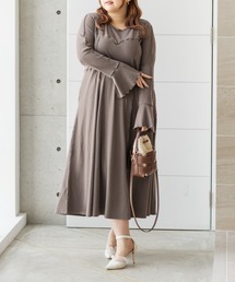 CLETTEオリジナルメロー切替リブワンピース