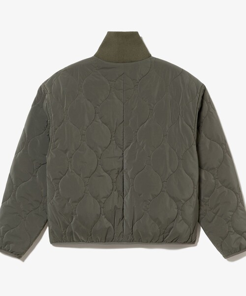 LACOSTE（ラコステ）の「THERMORE中綿 ひょうたんキルティング ハイネックジップブルゾン（ブルゾン・レディース・オリーブ/ダークブラウン・34/36/38/40）」の19枚目の写真