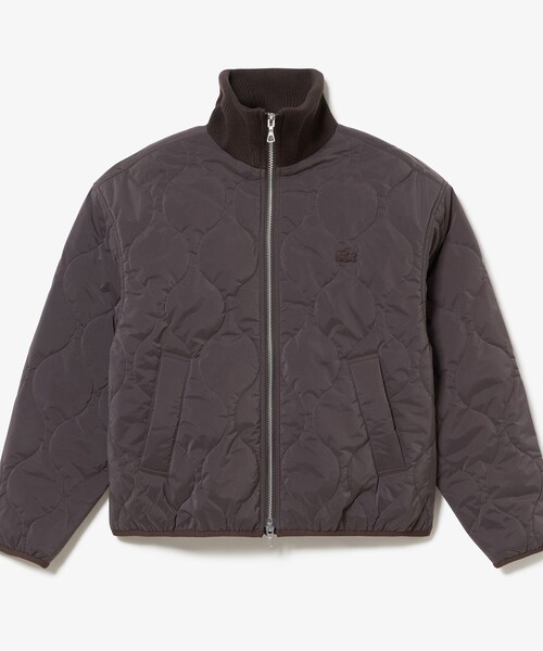 LACOSTE（ラコステ）の「THERMORE中綿 ひょうたんキルティング ハイネックジップブルゾン（ブルゾン・レディース・オリーブ/ダークブラウン・34/36/38/40）」の8枚目の写真