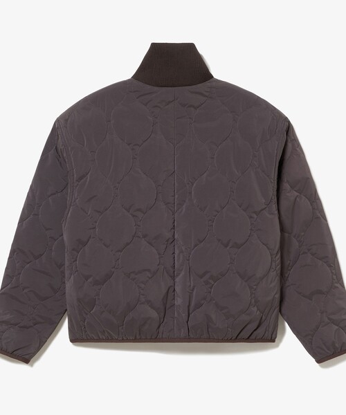 LACOSTE（ラコステ）の「THERMORE中綿 ひょうたんキルティング ハイネックジップブルゾン（ブルゾン・レディース・オリーブ/ダークブラウン・34/36/38/40）」の9枚目の写真