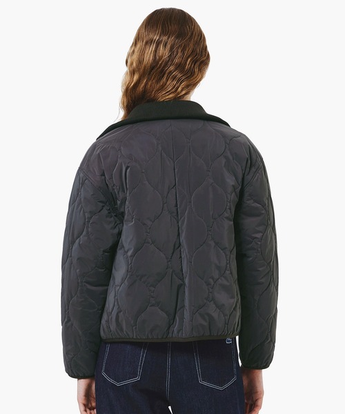 LACOSTE（ラコステ）の「THERMORE中綿 ひょうたんキルティング ハイネックジップブルゾン（ブルゾン・レディース・オリーブ/ダークブラウン・34/36/38/40）」の7枚目の写真