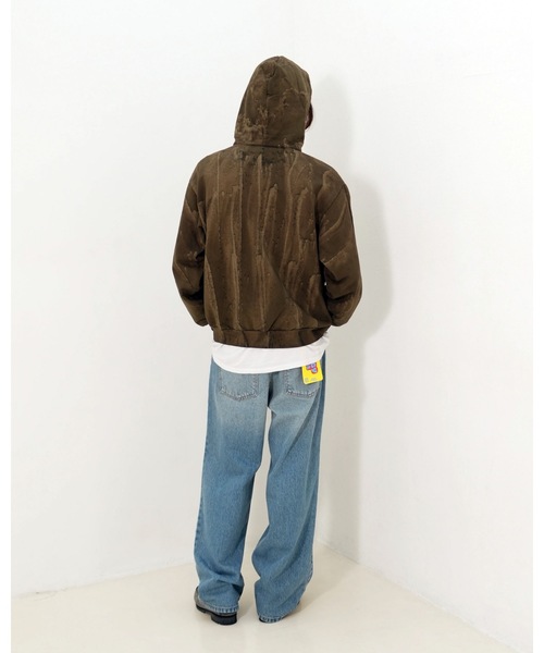 Stars Stripes(スターズストライプス)の「【NEO BLUE/ネオブルー】 Tinted Fade Medium Blue Baggy Jeans/バギーデニム ジーンズ フェード加工 ワイドパンツ ストリート 韓国ファッション Y2K ルーズフィット ヴィンテージ加工(デニムパンツ・メンズ・インディゴブルー・32inch/36inch/34inch)」の8枚目の写真