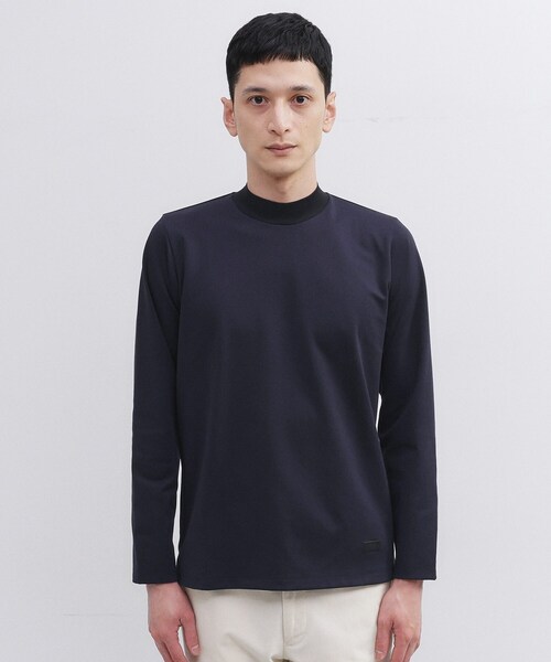 TAKEO KIKUCHI（タケオキクチ）の「ハイゲージ モクロディ モックネック（Tシャツ/カットソー・メンズ・ホワイト/チャコールグレー/ネイビー・02/03/04）」の21枚目の写真