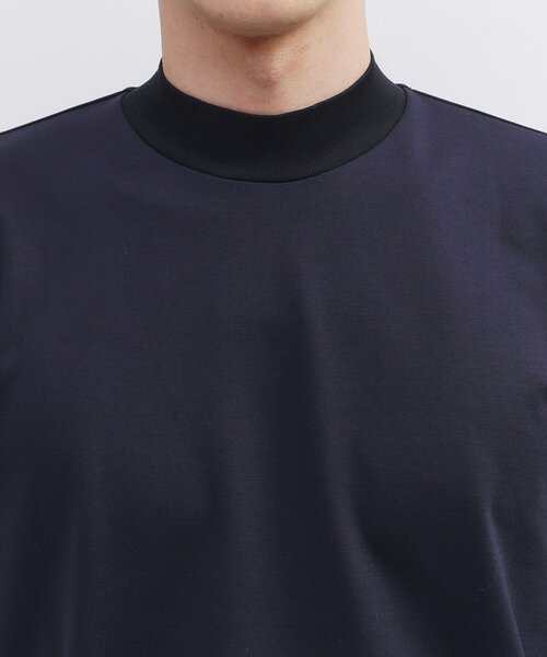 TAKEO KIKUCHI（タケオキクチ）の「ハイゲージ モクロディ モックネック（Tシャツ/カットソー・メンズ・ホワイト/チャコールグレー/ネイビー・02/03/04）」の14枚目の写真