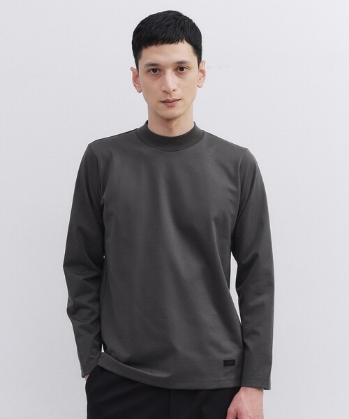 TAKEO KIKUCHI（タケオキクチ）の「ハイゲージ モクロディ モックネック（Tシャツ/カットソー・メンズ・ホワイト/チャコールグレー/ネイビー・02/03/04）」の10枚目の写真