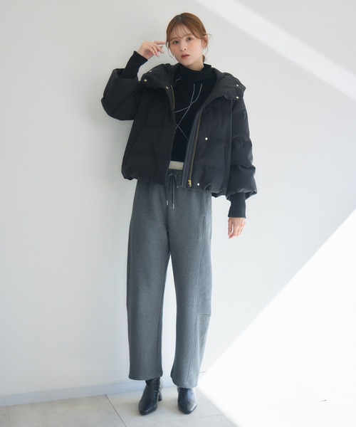 KATHARINE ROSS（キャサリンロス）の「【PILLINI/ピリーニ】シームレスダウン（ダウンジャケット/コート・レディース・ブラック/アイボリー・MEDIUM/LARGE）」の4枚目の写真