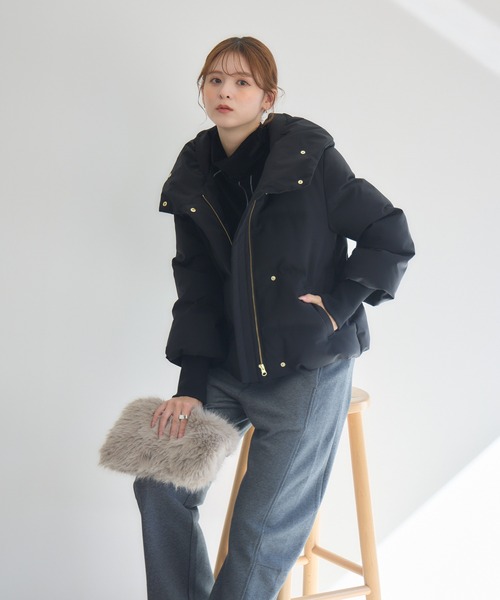 KATHARINE ROSS（キャサリンロス）の「【PILLINI/ピリーニ】シームレスダウン（ダウンジャケット/コート・レディース・ブラック/アイボリー・MEDIUM/LARGE）」の6枚目の写真