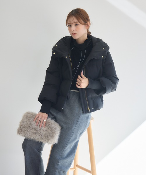 KATHARINE ROSS（キャサリンロス）の「【PILLINI/ピリーニ】シームレスダウン（ダウンジャケット/コート・レディース・ブラック/アイボリー・MEDIUM/LARGE）」の7枚目の写真