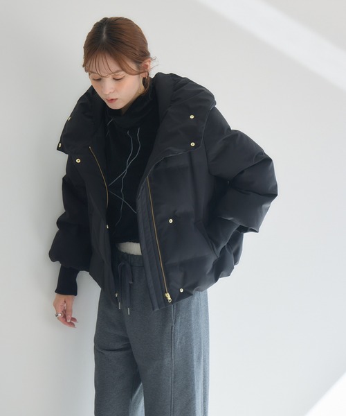 KATHARINE ROSS（キャサリンロス）の「【PILLINI/ピリーニ】シームレスダウン（ダウンジャケット/コート・レディース・ブラック/アイボリー・MEDIUM/LARGE）」の12枚目の写真