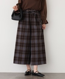 laulea紡毛チェッククロプトワイド