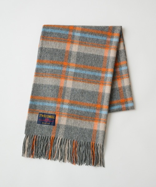 TWEED MILL(ツイードミル)の「【TWEED MILL】70cm×190cm Knee Rug 大判チェックストール(ストール/ショール・レディース・ブラック系その他2/イエロー系その他/ブラック系1/グレー系1/グレー系その他2・FREE)」の5枚目の写真