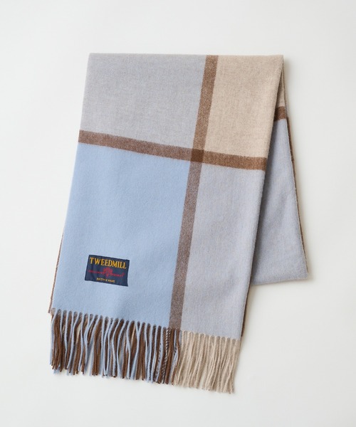 TWEED MILL(ツイードミル)の「【TWEED MILL】70cm×190cm Knee Rug 大判チェックストール(ストール/ショール・レディース・ブラック系その他2/イエロー系その他/ブラック系1/グレー系1/グレー系その他2・FREE)」の4枚目の写真