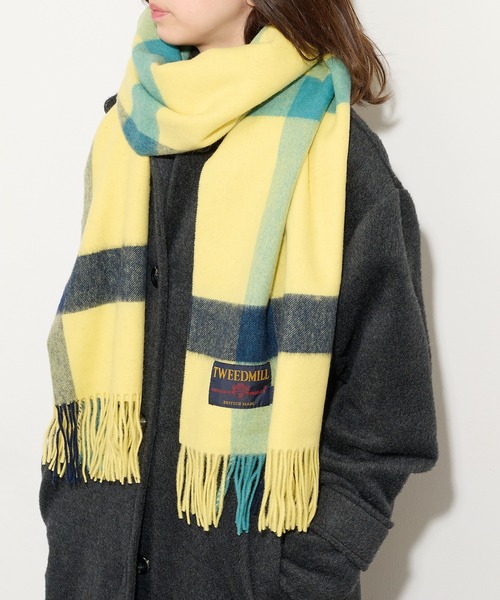 ストール・ショール Right セール】【TWEED MILL】70cm×190cm Knee Rug 大判チェックストール