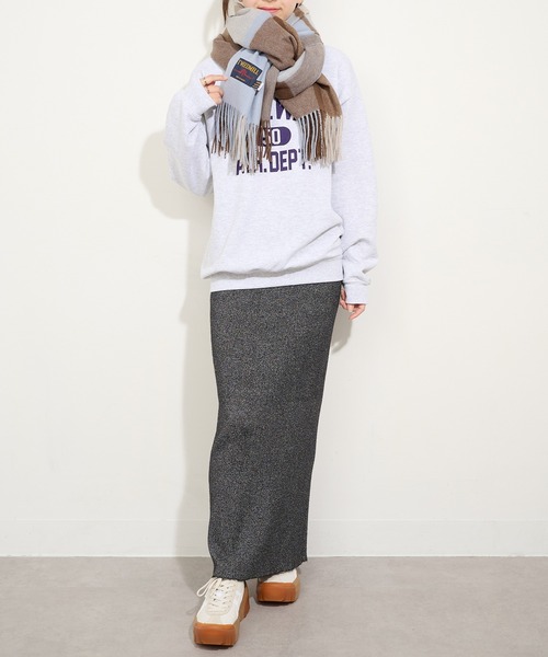 TWEED MILL(ツイードミル)の「【TWEED MILL】70cm×190cm Knee Rug 大判チェックストール(ストール/ショール・レディース・ブラック系その他2/イエロー系その他/ブラック系1/グレー系1/グレー系その他2・FREE)」の14枚目の写真