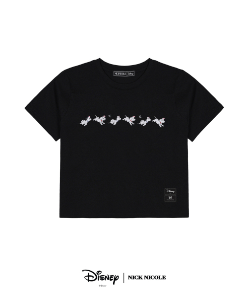 NICK&NICOLE(ニックアンドニコール)の「DISNEY BUTTERFLY 101 DALMATIAN CROP TOP_BLACK(Tシャツ/カットソー・レディース・その他・FREE)」の4枚目の写真