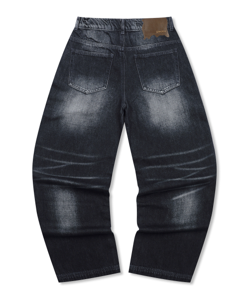 GLACK(グラック)の「GP110 グラフィックパンクウォッシングデニムパンツ (ブラック)(デニムパンツ・レディース・その他・SMALL/MEDIUM/LARGE)」の3枚目の写真