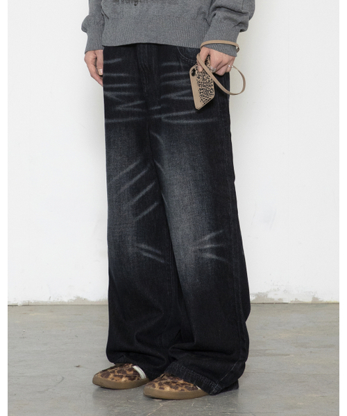 GLACK(グラック)の「GP110 グラフィックパンクウォッシングデニムパンツ (ブラック)(デニムパンツ・レディース・その他・SMALL/MEDIUM/LARGE)」の8枚目の写真