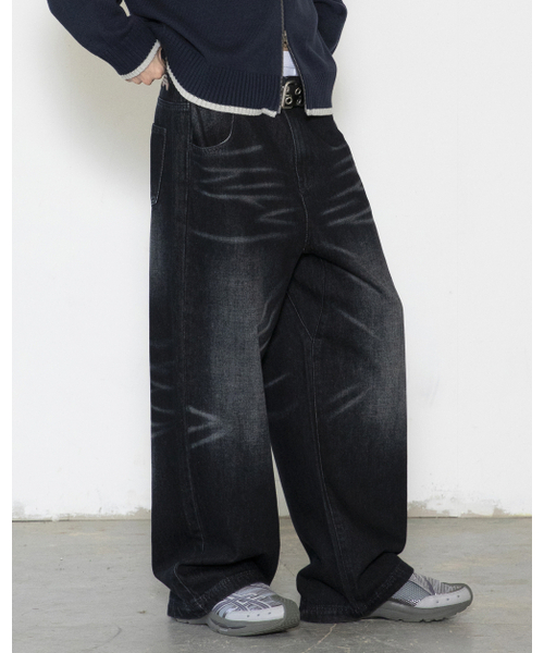 GLACK(グラック)の「GP110 グラフィックパンクウォッシングデニムパンツ (ブラック)(デニムパンツ・レディース・その他・SMALL/MEDIUM/LARGE)」の12枚目の写真