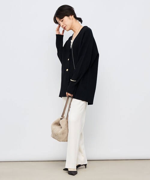 セール】【WEB限定アイテム】2WAY長めVネックカーディガン